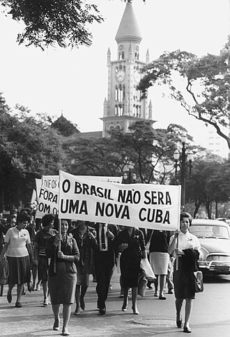 500,000 Brazilians Protest Goulart and Communism in March for Liberty March 19, 1964