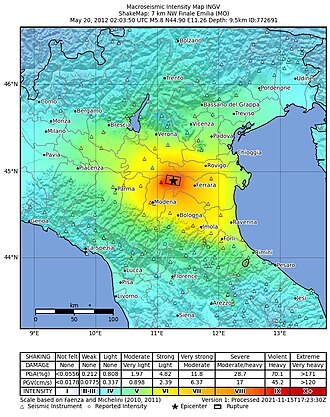5.8-Magnitude Earthquake Hits Northern Italy Near Bologna, 24 Killed – May 29, 2012