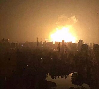 Tianjin Explosions Kill 173, Injure 800, August 12, 2015