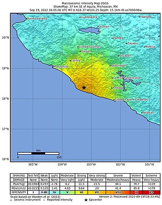 Strong Earthquake Kills 2 in Michoacán, Mexico September 19, 2022