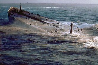 Amoco Cadiz Splits, Causing Major Oil Spill, March 16, 1978