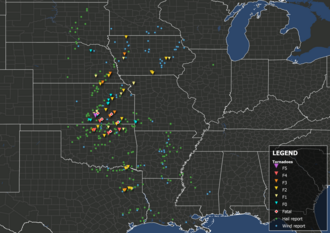 55 Tornadoes Strike Central U.S.; Andover, Kansas F5 Tornado April 26, 1991