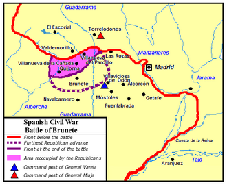 Spanish Civil War: Battle of Brunete Nationalist Victory, July 26, 1937