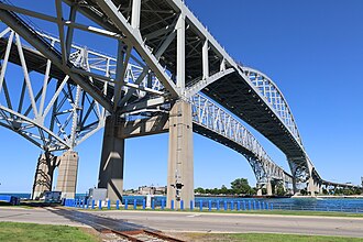 Second Blue Water Bridge Opens Between Michigan and Ontario, July 22, 1997