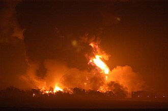 Buncefield Oil Depot Fire in Hemel Hempstead, England – December 11, 2005