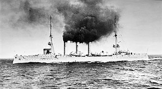 SMS Emden Sunk by HMAS Sydney in Battle of Cocos, November 9, 1914
