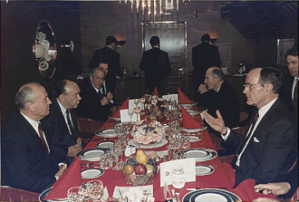 Bush and Gorbachev Signal Cold War End Near Malta, December 3, 1989