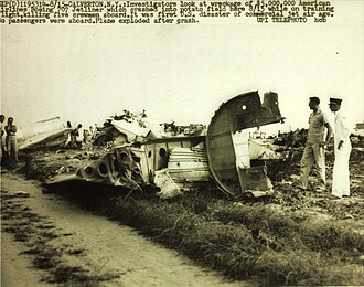 American Airlines Flight 514 Crashes Near Calverton, New York, August 15, 1959