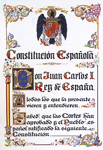 Spain Ratifies Spanish Constitution in Referendum, December 6, 1978