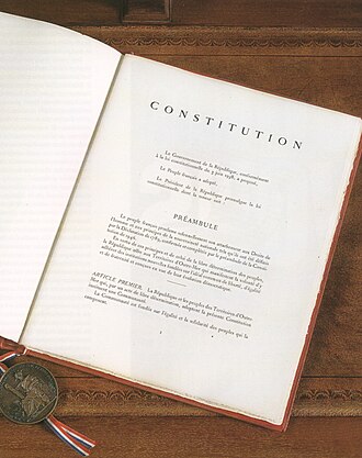 France Adopts Current Constitution, October 4, 1958