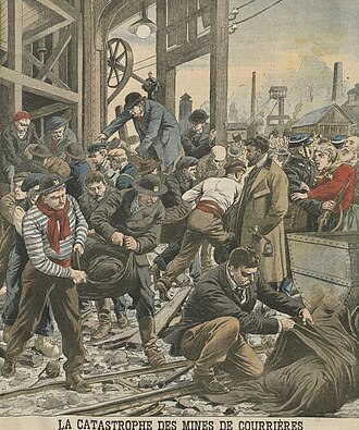 Courrières Mine Disaster Kills 1099 Miners in Northern France, March 10, 1906