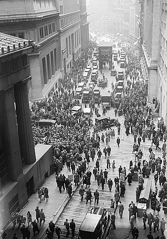 Black Thursday Stock Market Crash Sparks Great Depression, October 24, 1929