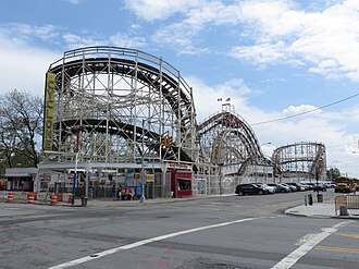 Cyclone Roller Coaster Opens on Coney Island, June 26, 1927