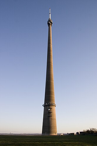 Emley Moor Transmitting Station Begins UHF Broadcasts, January 21, 1971