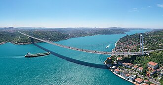 Fatih Sultan Mehmet Bridge Completed in Istanbul, Europe-Asia Link, July 3, 1988