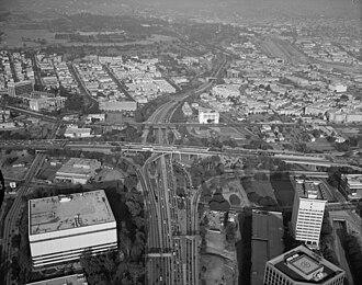 World’s First Stack Interchange Opens in Los Angeles, September 22, 1953