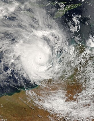 Cyclone Glenda Hits Onslow, Western Australia March 30, 2006