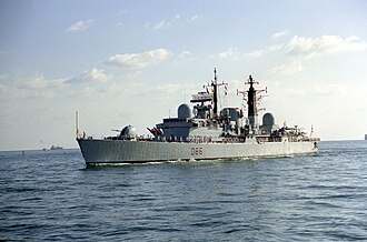 HMS Sheffield Sunk by Exocet in Falklands War, May 4, 1982
