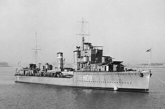 British Destroyers Sink Italian Submarine Ascianghi in Mediterranean, July 23, 1943