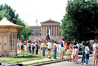 Hands Across America Event Takes Place, May 25, 1986