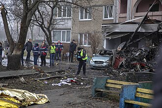 Ukraine Helicopter Crash Kills Interior Minister Denys Monastyrsky, 14 Dead – January 18, 2023