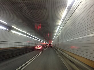 Holland Tunnel Opens as First Hudson River Vehicle Tunnel, November 13, 1927