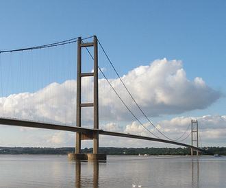 Humber Bridge Opens, Connecting Yorkshire and Lincolnshire, June 24, 1981
