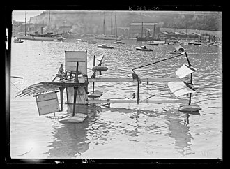 Henri Fabre First Seaplane Flight at Étang le Barre, March 28, 1910