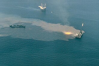 Ixtoc I Oil Spill in Gulf of Mexico, June 3, 1979