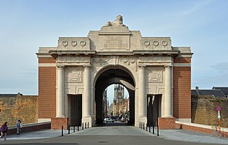 Menin Gate War Memorial Unveiled at Ypres, July 24, 1927