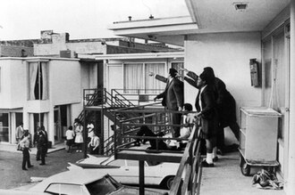 Martin Luther King Jr. Assassinated in Memphis by James Earl Ray, April 4, 1968