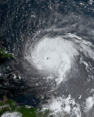 Hurricane Irma Landfalls on Cudjoe Key, Florida as Category 4, September 10, 2017