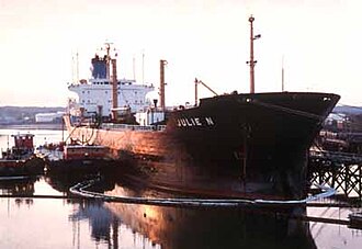 Julie N Oil Spill in Portland, Maine September 27, 1996