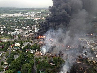 Lac-Mégantic Oil Train Derailment and Explosion, July 6, 2013