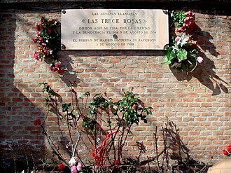 Thirteen Roses Executed by Francoist Forces in Madrid, August 5, 1939