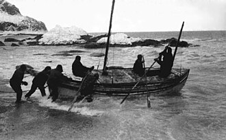 Shackleton Arrives at South Georgia After 800-Mile Lifeboat Voyage, May 10, 1916