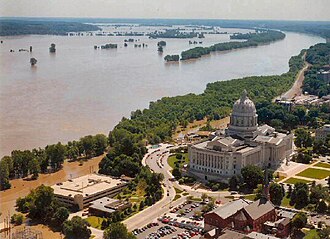 Great Flood of 1993: Kaskaskia Levee Rupture and Evacuation, July 22, 1993