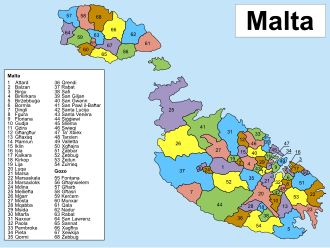 Malta Subdivided into 68 Local Councils by Act, June 30, 1993