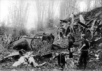 Philippine–American War: Catubig Siege Begins, Filipino Guerrillas Attack U.S. Infantry April 15, 1900