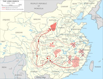 Chinese Communists Begin Long March to Escape Nationalist Encirclement, October 16, 1934