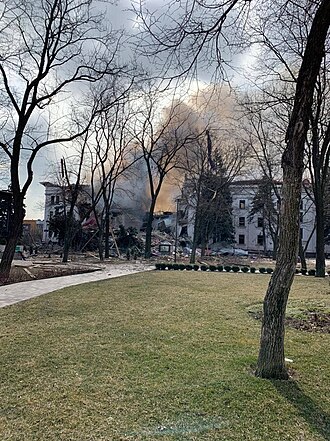 Mariupol Theatre Airstrike During Siege of Mariupol, March 16, 2022