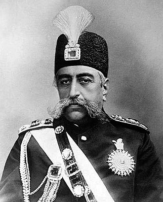 Mozaffar ad-Din Shah Signs Persian Constitution, December 31, 1906