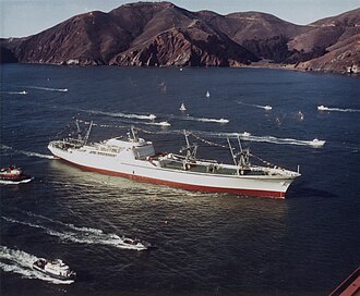 NS Savannah, First Nuclear-Powered Civilian Ship Maiden Voyage, August 20, 1962