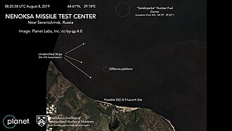 Nyonoksa Navy Testing Range Explosion Kills Five – August 8, 2019