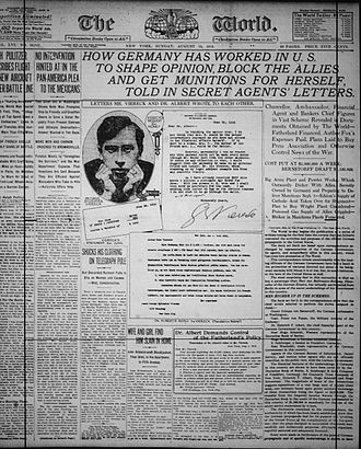 German Government Bought Edison Phenol for Bayer Aspirin, August 15, 1915