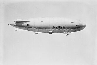 Italian Airship Norge First to Fly Over North Pole, May 12, 1926