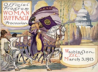 Woman Suffrage Procession in Washington, D.C. March 3, 1913