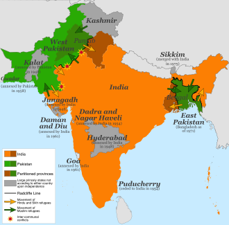 Radcliffe Line Revealed: India-Pakistan Border August 17, 1947