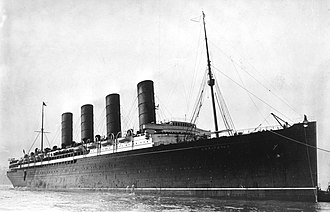 RMS Lusitania Final Atlantic Crossing Departs New York City May 1, 1915