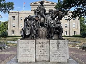 North Carolina Monument Honoring Three U.S. Presidents Dedicated, October 19, 1948